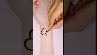 Rakhi special henna bracelet heart mehndi design. mehndi tattoo.