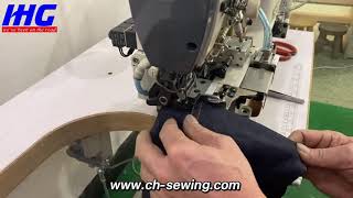 Chain Stitch Jeans Bottom Hemming Machine with Thread Trimmer#Shorts