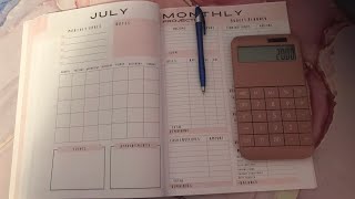 July Monthly Budget with Me $2000 from my 9-5pm Unit/office coordinator Job! Making my money enough.