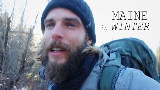 Hitchhiking across Maine in Winter