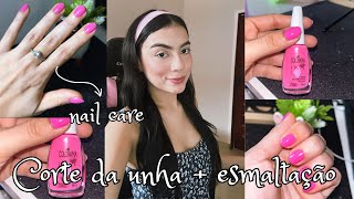 CORTEI MINHAS UNHAS? Nail care day + esmaltação