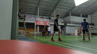 Sparing Badminton Hen Lau & Kevin VS Ko Liong & Marvel di Sorong (Papua Barat Daya)