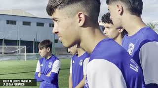 Visita al equipo juvenil de la UD San Fernando, recién ascendido a División de Honor