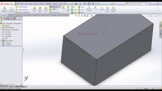 27 - Solidworks 2013 Eğitim - Swept Cut