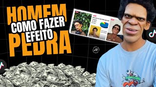 Como usar o efeito do Homem pedra ?