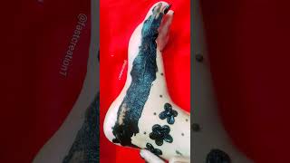 Amazing reverse leg mehndi।।beautiful foot mehndi design।।easy leg mehndi design#shorts #short