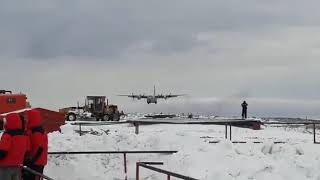 Hercules de la Fuerza Aérea Argentina en la Antártida