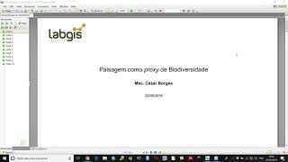 Webinar  Paisagem como Proxy de Biodiversidade - 23 de setembro de 2019