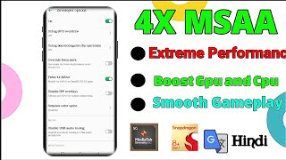 4X MSAA Boost Gaming performence ||what's 4X MSAS on Android Devoloper options