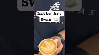 LATTE ART 🔥 Variation Swan 🦢 #latteart #swanlatteart #capuccino #barista #baristalife