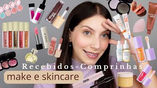 RECEBIDOS + COMPRINHAS DE MAKE E AUTOCUIDADO SHOPEE | LANÇAMENTOS DE MAKE E SKINCARE