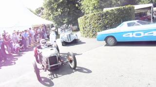 Cars returning to Brooklands Paddock at Goodwood Festival of Speed 2015