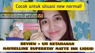 SHOPEE HAUL | REVIEW JUJUR + UJI KETAHANAN MAYBELLINE SUPERSTAY MATTE INK LIQUID