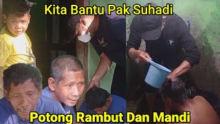 CUKUR RAMBUT DAN BANTU MANDI PAK SUHADI,MAJALENGKA