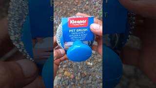 Spons Sikat Kawat + Pegangan untuk Pembersih Kerak, Wajan, Panci, Kuali: Kleaner Pet Brush