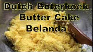 Resep Dutch Boterkoek Belanda