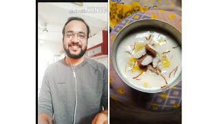 Kesar Badam Lassi by Yuvraj Narula and Sandhya Mirchandani under Lazeez culinary academy.