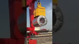 Gantry Crane with Lifting Magnet for coiled steel handling- Steel Coil Handling Gantry Crane