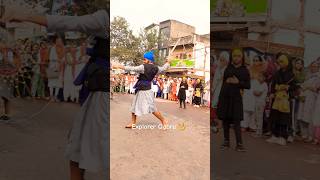 Gatka Performance - Gurunanak Jayanti Nagar Kirtan 2024 - Sher Singh #explorergabru #nagarkirtan