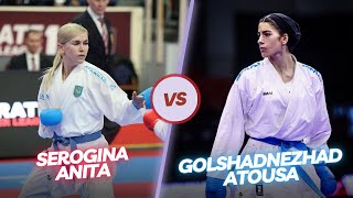 K1 PREMIER LEAGUE - PARIS 2024 | SEROGINA ANITA vs GOLSHADNEZHAD ATOUSA | -61 FEMALE KUMITE FINALS