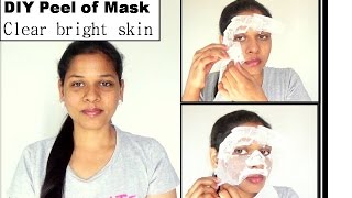 DIY Peel off Mask for Oil free Bright skin| Starnaturalbeauties