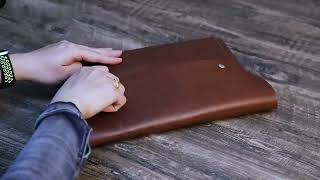 Woosir Genuine Leather Sleeve Case for MacBook Pro