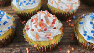 Pumpkin Cupcakes Recipe | How To Make Cupcakes At Home | Cupcakes Recipe