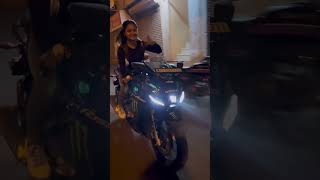 Yamaha YZF R15M Lady Biker Sanjana Cute Girl