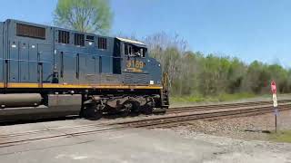 A nice hot day at jones crossing an Amtrak and two CSX engines plus Happy Engineer 4/24/22