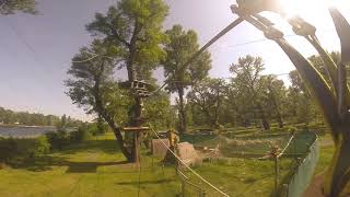 Flying Fox im Klettergarten im Gänsehäufelbad