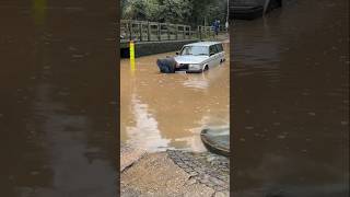 Not the Volvo 😢 #rufford #ruffordford #flood #flooded #fail #ohno #volvo