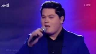 Υuri Melikov - "Let The Music Play" (16 years old). The Voice Of Greece 2014