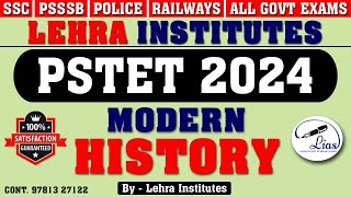 MODERN HISTORY - 9 | PSTET 2024 | PPSC EXAMS | ALL PUNJAB EXAMS | CENTRE EXAMS | LEHRA INSTITUTES