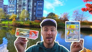 FISHING with the CHEAPEST LURES FROM WALMART!