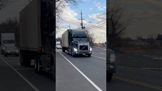 Volvo Truck & a Freightliner truck at south Plainfield,NJ w/ both trucks w/ very friendly drivers!