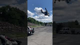 (Extremely rare) New Jersey State Police Helicopter Landing