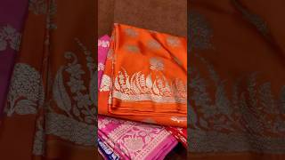 Top 5 Mashru Silk Saree Vibrant Colours #mashrusilk #weaveszone #sareeshortvideo #clothing #fabric