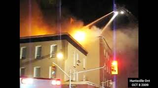 old Empire Theatre building fire Huntsville ONT Canada  Oct 8 2009