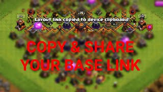 How To Copy & Share Your Base Layout Link in Clash Of Clans (2021)