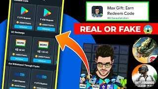 😮 Max Gift App Real or Fake | Max Gift Earn Redeem Code