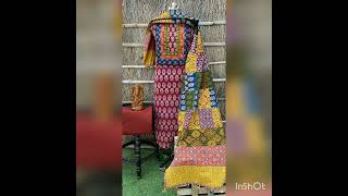 Ajrakh Print Cotton Suits with Patchwork@stunningwear7951