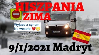 Madryt zimą 2021. Anomalia pogodowa...