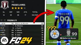 DEIXEI UM JOGADOR COM *99 DE OVERALL* NOS PASSES LIVRES! - O que acontece? | EAFC 24 Experimento