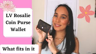 LV Rosalie Coin Purse | What fits in it| Best Wallet Ever| Jasmin Sparkle