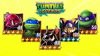 TMNT Legends Splinter, Leo, Donnie Classic, Alopex, Fishface