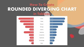 How To Create Rounded Diverging Bar Chart in Tableau