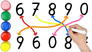 Learn English Numbers for Kids | How to write and read Numbers | Number Matching Game