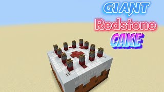 Minecraft Bedrock GIANT redstone cake