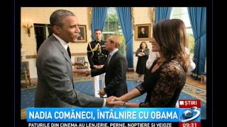 Nadia Comaneci, întâlnire cu Obama ( HD )