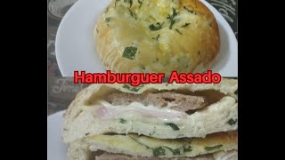 Maravilhoso hamburguer assado ( Com massa de Cebola)